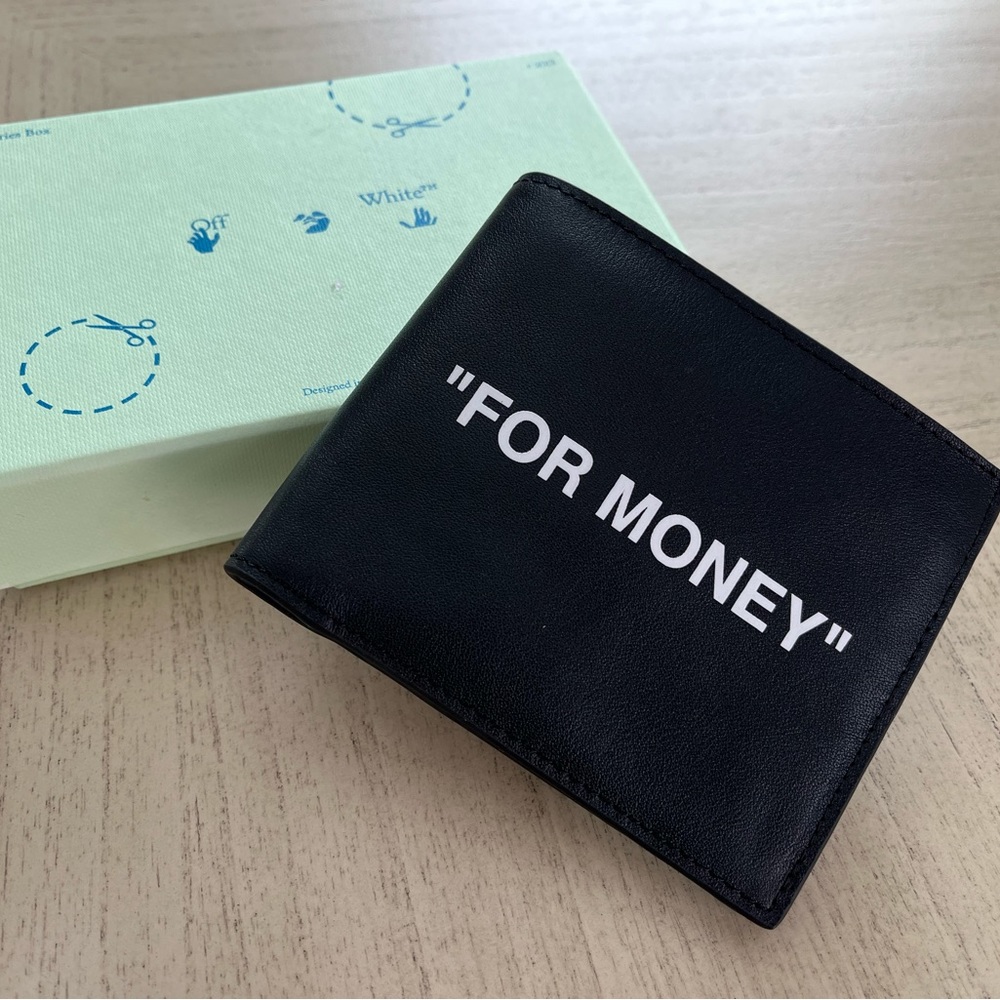 Off-White
Men's "For Money" Leather Wallet